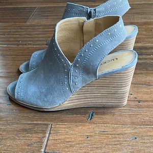 Lucky Brand wedge open toe sandal booties
